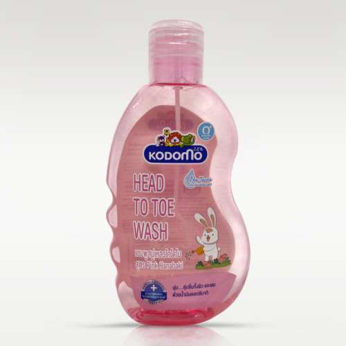 Kodomo Head to Toe Wash 200 mL (Pink)