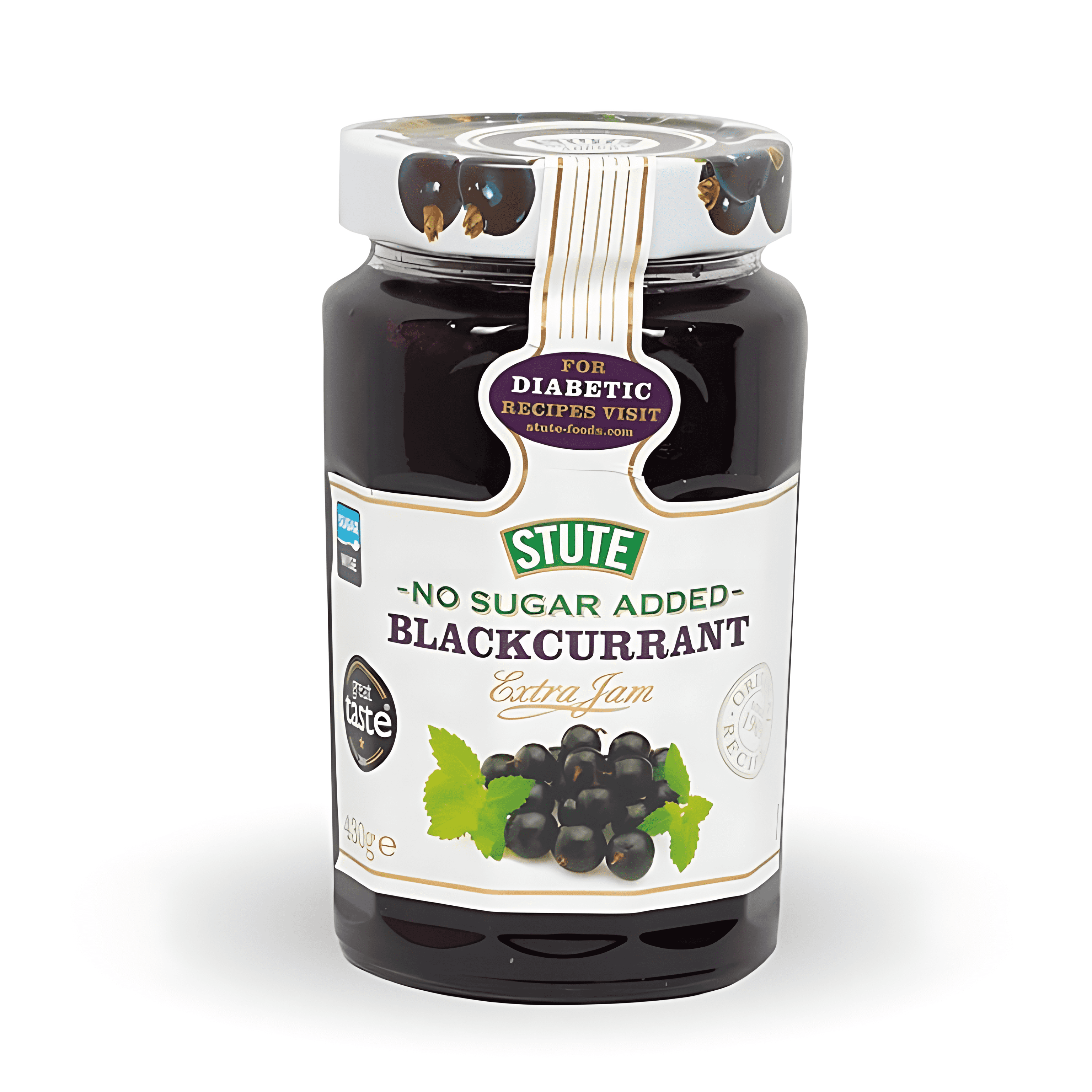 Stute Jam Diabetic Blackcurrant Extra Jam